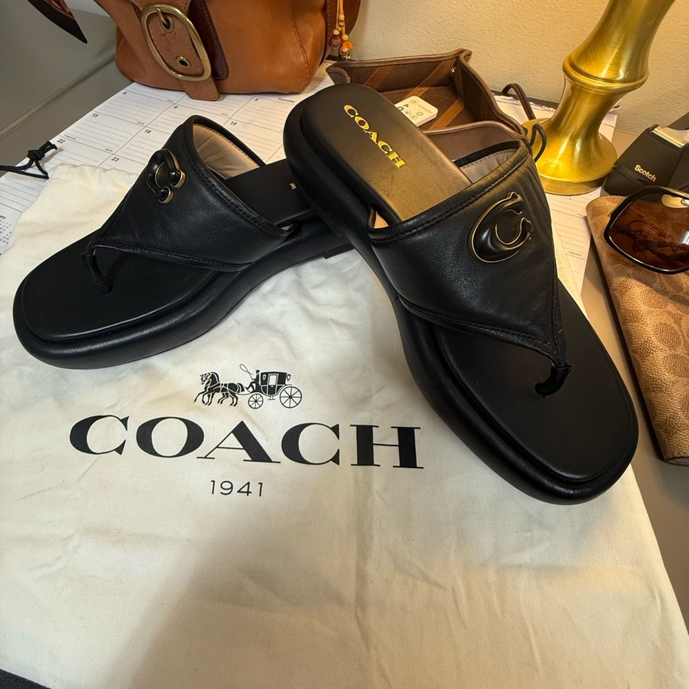 Coach Women’s Black Sandals size 11